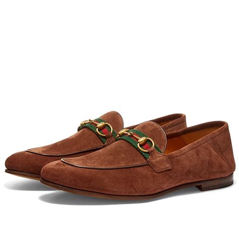 gucci loafers suede brown|gucci suede loafers women.